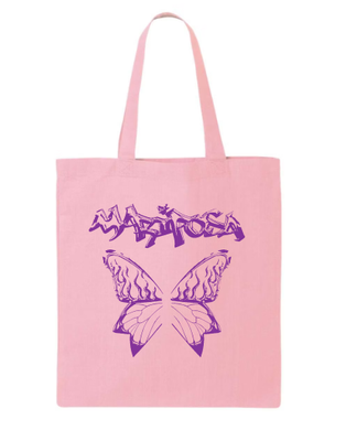 Baby Pink Tote Bag (purple)