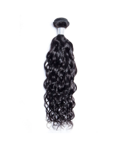 Raw Hair - Unprocessed Human Hair Hair Water Wave 10 Inch Natural black Color