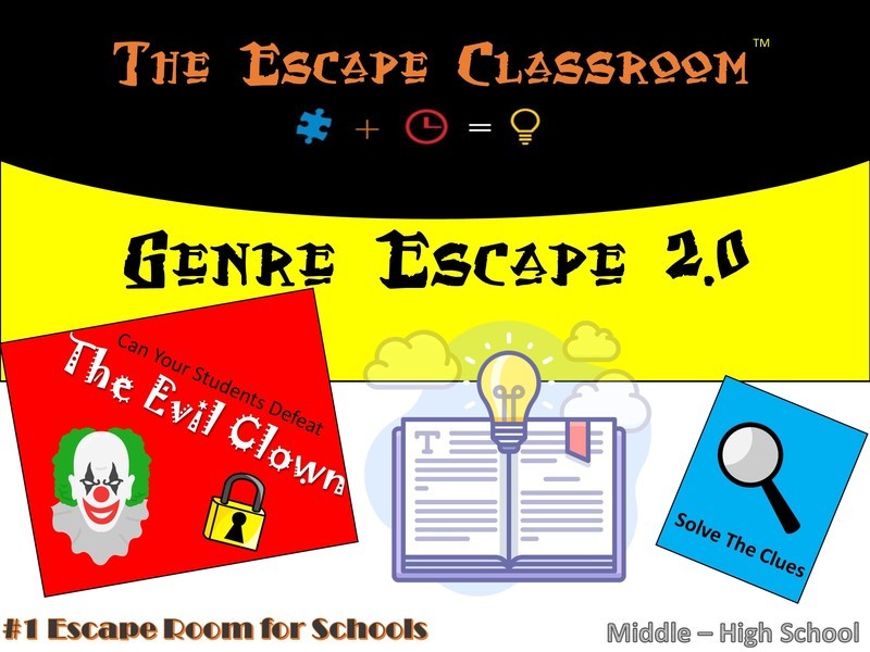Genre 2.0 (Middle-High School) Escape (1 Teacher License)