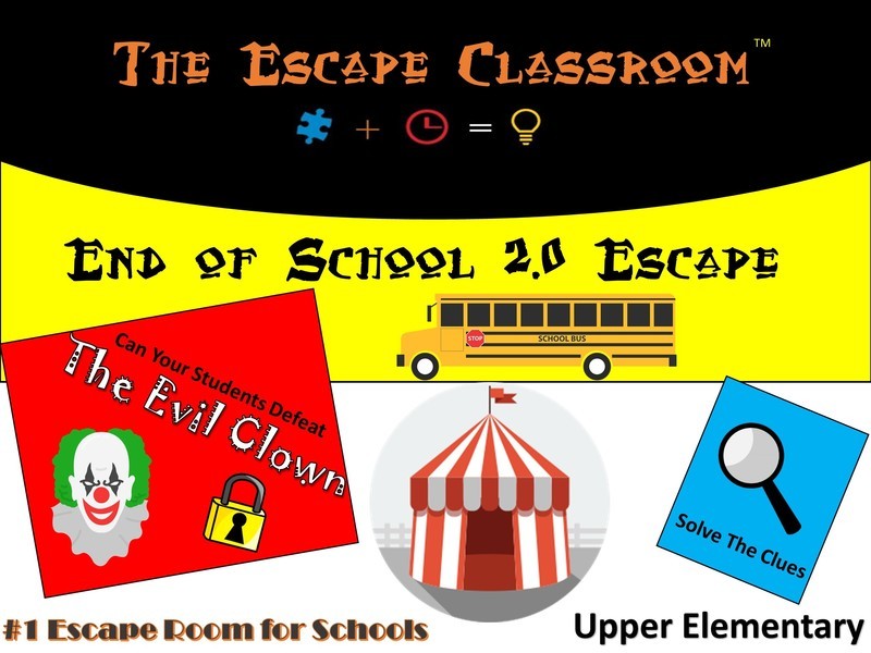 End of School Escape 2.0 - Upper Elementary  (1 Teacher License)