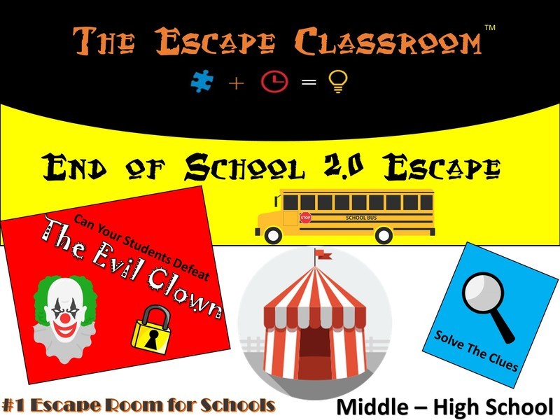 End of School Escape 2.0 - Middle-High School  (1 Teacher License)