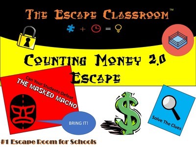 Counting Money 2.0 Escape (1 Teacher License)