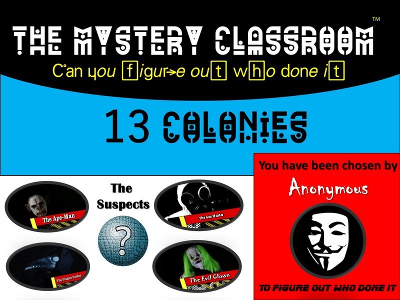 13 Colonies Mystery  (1 Teacher License)