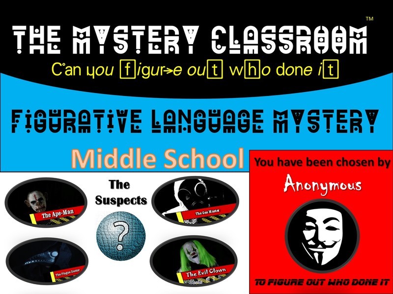 Figurative Language Mystery  (1 Teacher License)