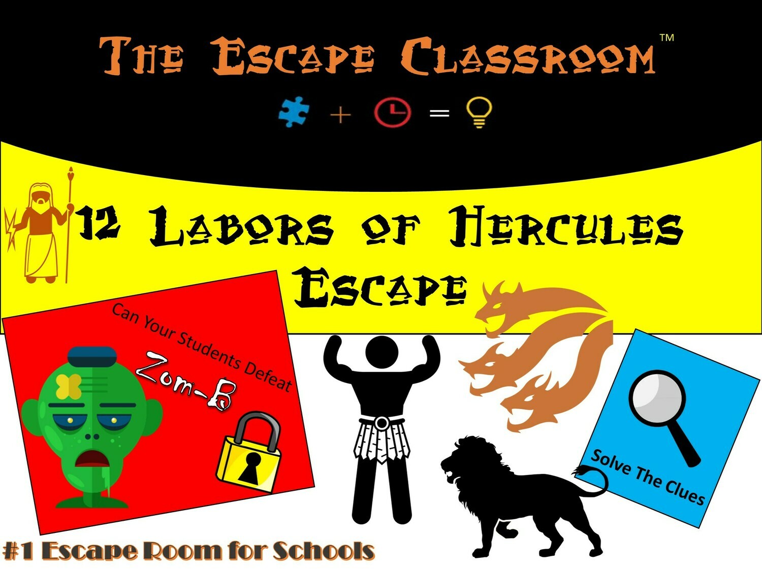 12 Labors of Hercules Escape  (1 Teacher License)