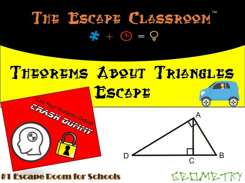 Geometry: Theorems about Triangles Escape  (1 Teacher License)