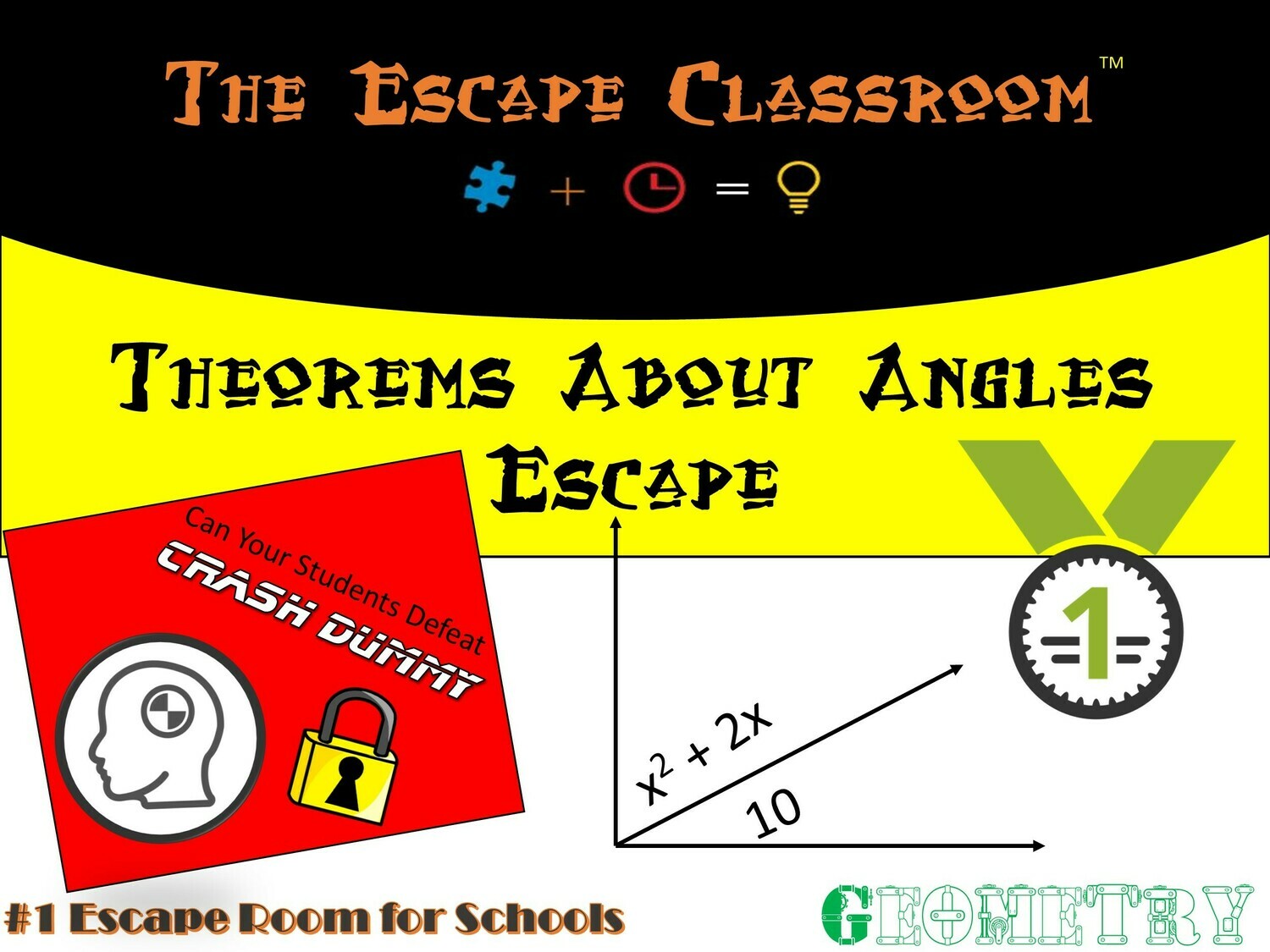Geometry: Theorems about Angles Escape  (1 Teacher License)