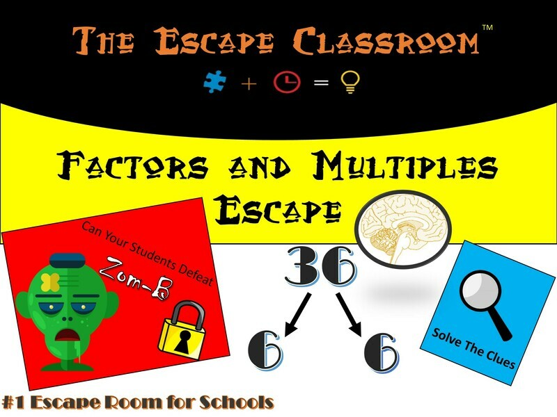 Factors and Multiples  Escape Workshop (1 Teacher License)