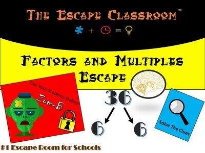 Factors and Multiples  Escape Workshop (1 Teacher License)