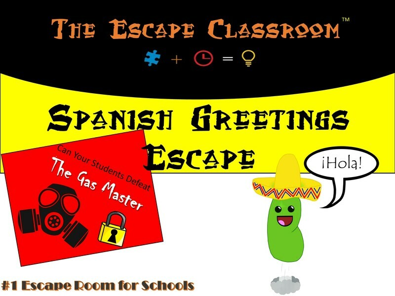 Spanish: Greetings Escape - Middle &amp; High School (1 Teacher License)