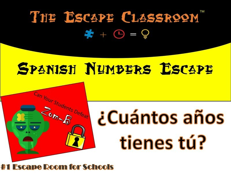 Spanish: Numbers Escape  (1 Teacher License)