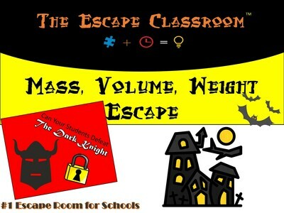 Mass, Volume and Weight Escape  (1 Teacher License)