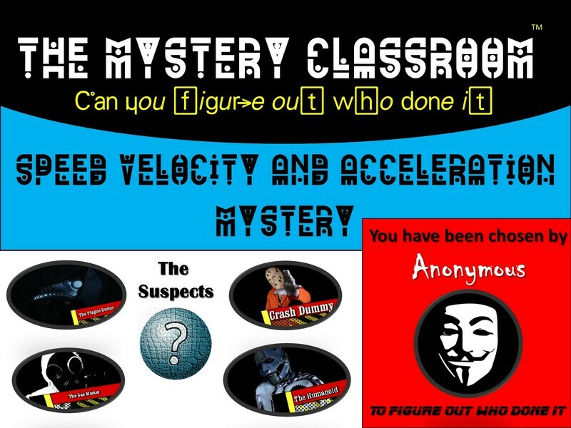 Speed, Velocity, and Acceleration Mystery  (1 Teacher License)
