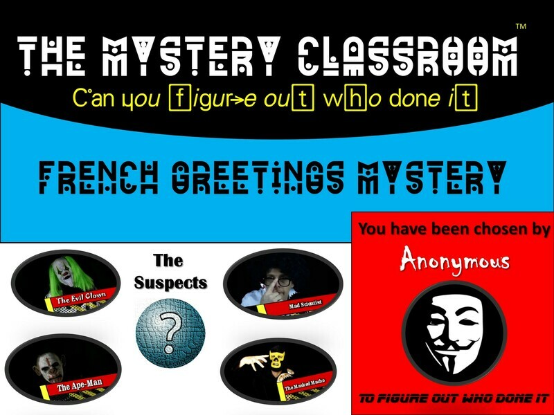 French: Greetings Mystery  (1 Teacher License)