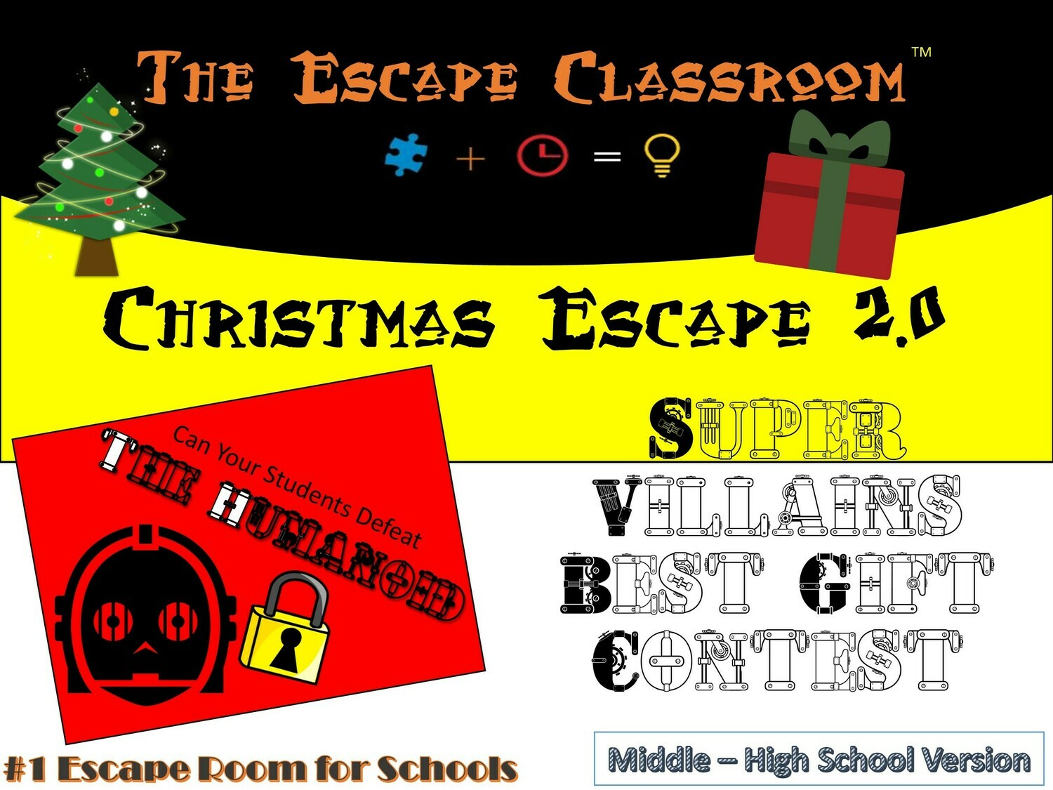 Christmas Escape 2.0 - Middle - High School (1 Teacher License)