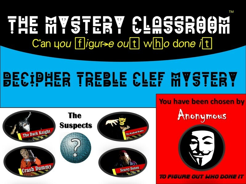 Decipher Treble Clef Mystery  (1 Teacher License)