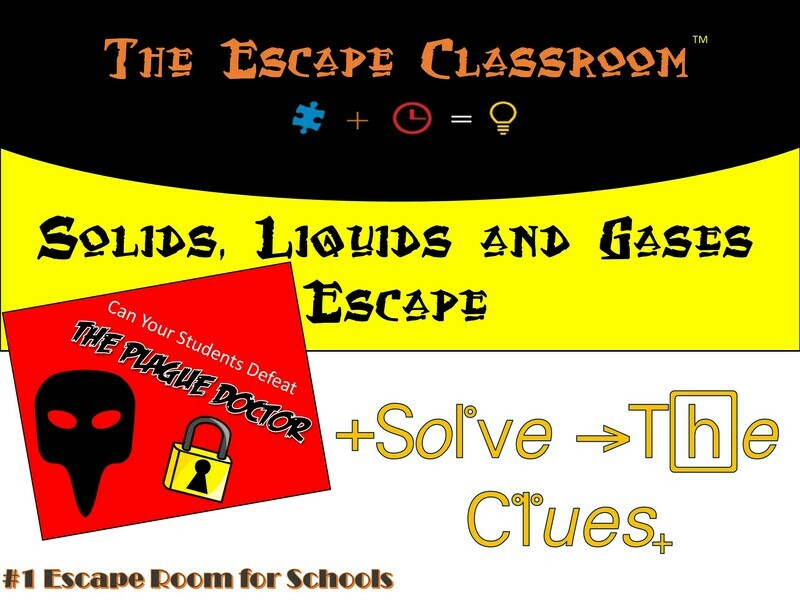 Solids, Liquids and Gases Escape  (1 Teacher License)