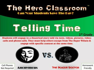Telling Time - 1st Grade (1 Teacher License)
