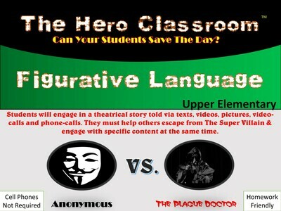 Figurative Language - Upper Elementary Hero (1 Teacher License)