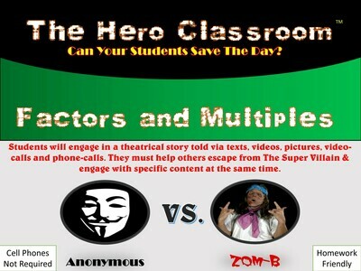 Factors and Multiples Hero Classroom (1 Teacher License)
