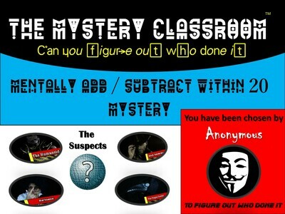 Mentally Add and Subtract within 20 Mystery  (1 Teacher License)