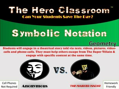 Geometry: Symbolic Notation Hero Classroom (1 Teacher License)