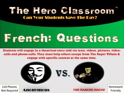 French: Questions Hero Classroom  (1 Teacher License)