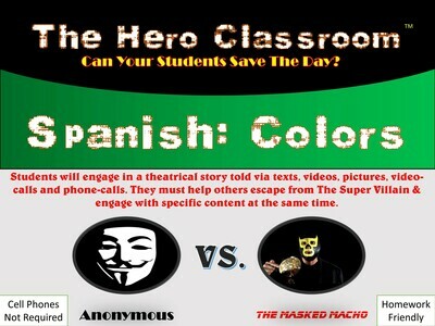 Spanish: Colors Hero Classroom (1 Teacher License)