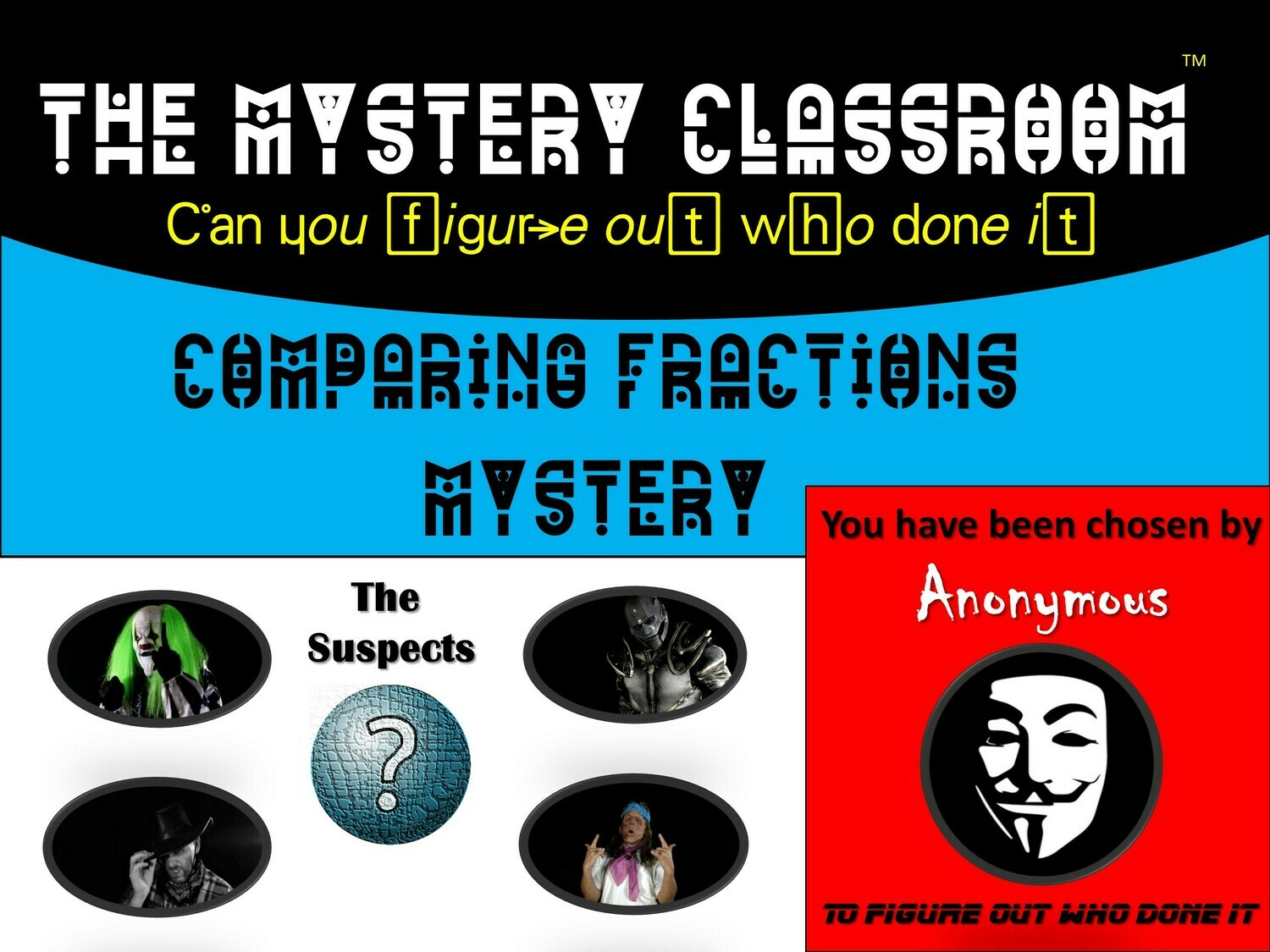 Comparing Fractions Mystery  (1 Teacher License)