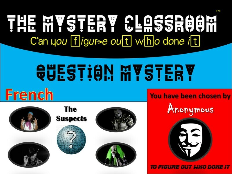 French: Questions Mystery  (1 Teacher License)