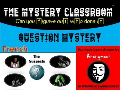 French: Questions Mystery  (1 Teacher License)