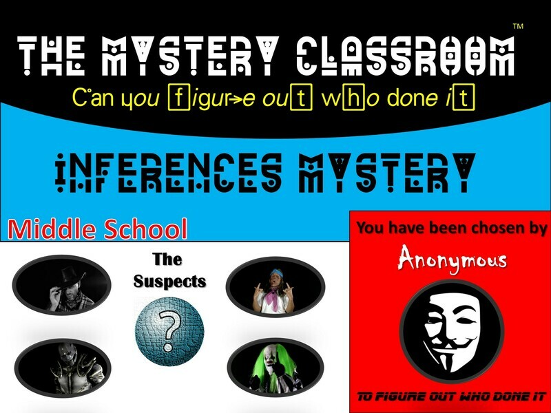 Inferences Mystery - Middle School  (1 Teacher License)