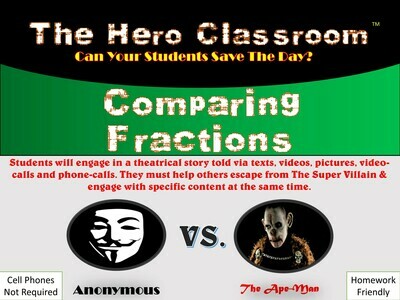 Comparing Fraction Hero Classroom (1 Teacher License)