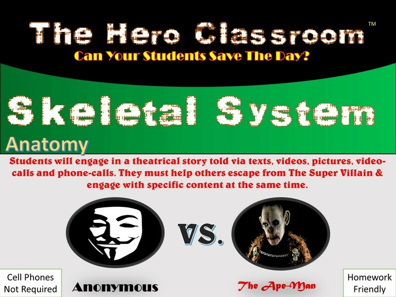 Anatomy: Skeletal System Hero Classroom (1 Teacher License)
