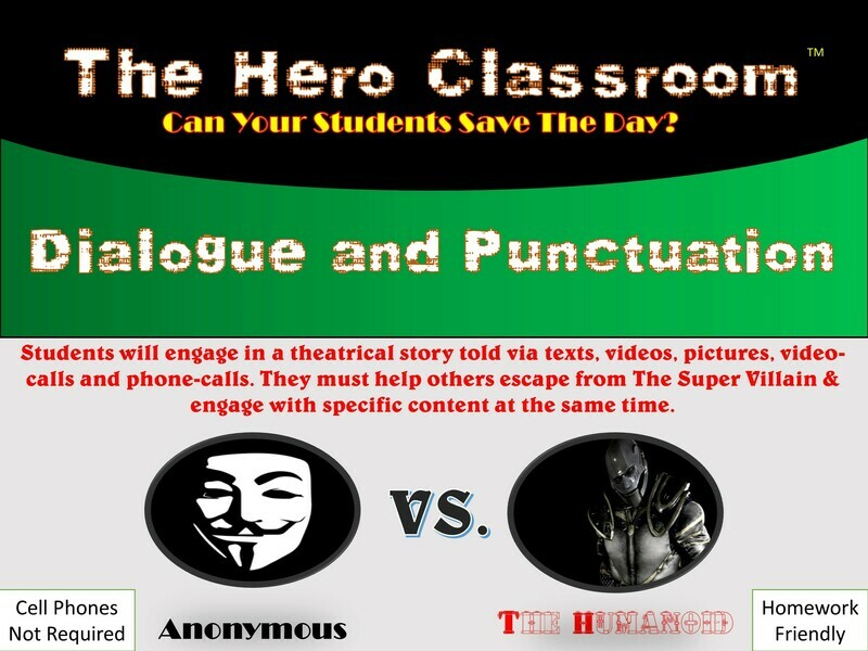 Dialogue and Punctuation Hero Classroom (1 Teacher License)