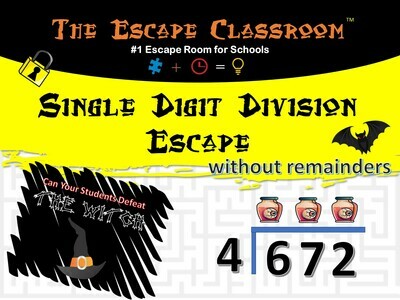 Single Digit Division - without remainders  (1 person / classroom)