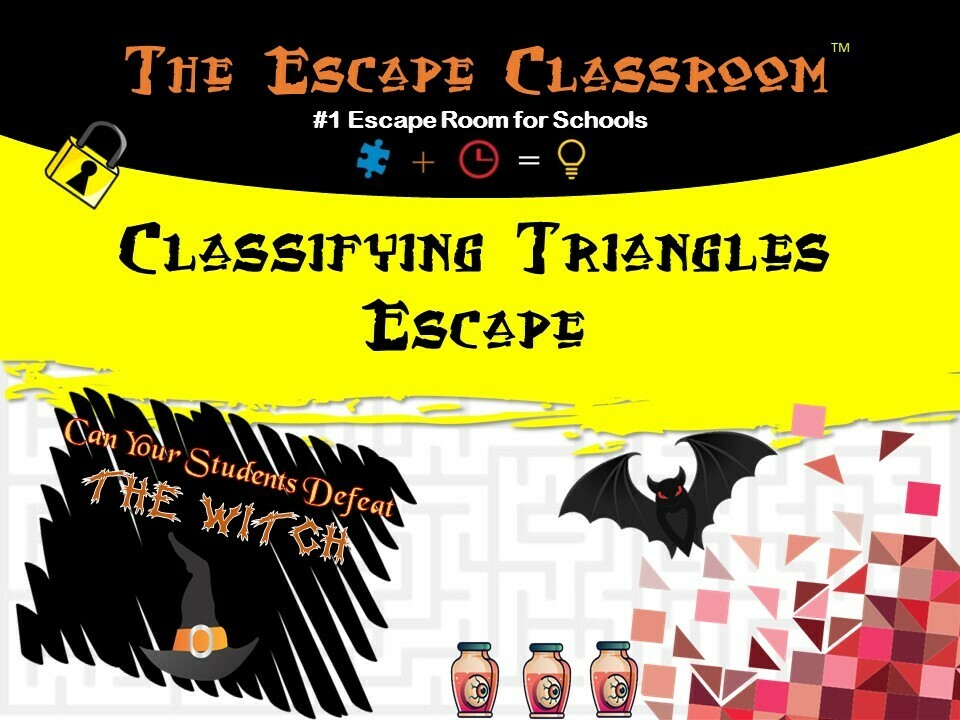 Classifying Triangles Escape (1 Teacher License)