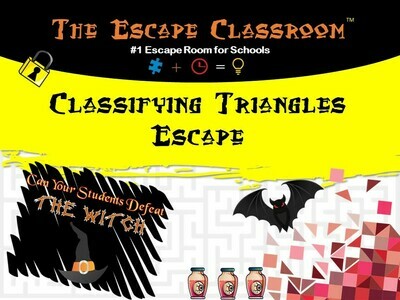 Classifying Triangles Escape (1 Teacher License)