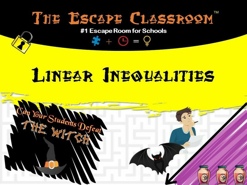 Algebra 1: Linear Inequalities Escape (1 Teacher License)