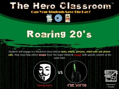 Roaring 20s Hero Classroom (1 Teacher License)