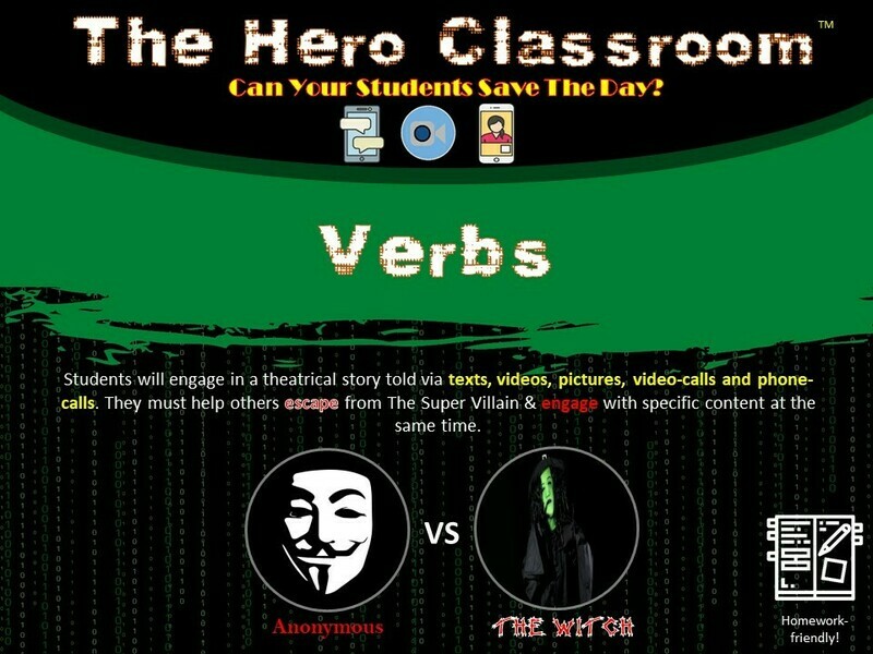 Verbs Hero Classroom (1 Teacher License)