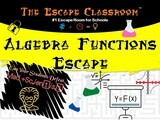 Algebra 1: Functions Escape  (1 Teacher License)