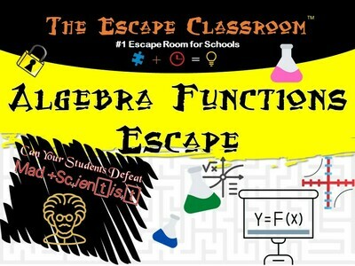 Algebra 1: Functions Escape  (1 Teacher License)