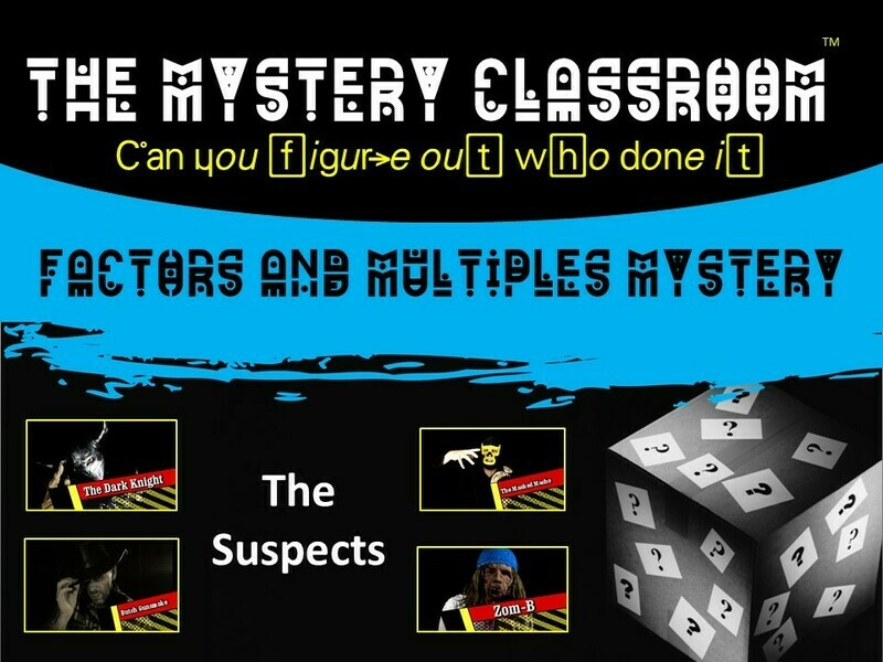 Factors and Multiples Mystery  (1 Teacher License)