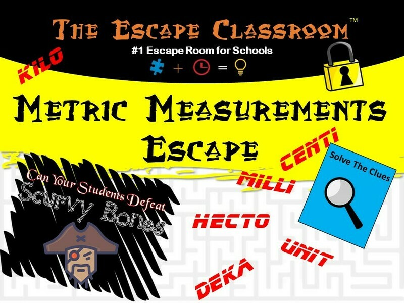 Metric Measurement Escape - 3 -5 Grade (1 Teacher License)