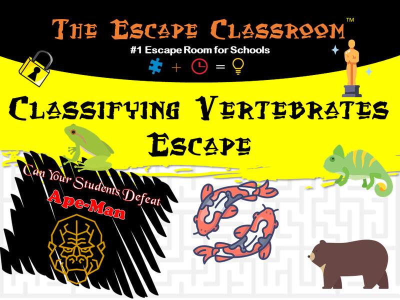Classifying Vertebrates Escape (1 Teacher License)
