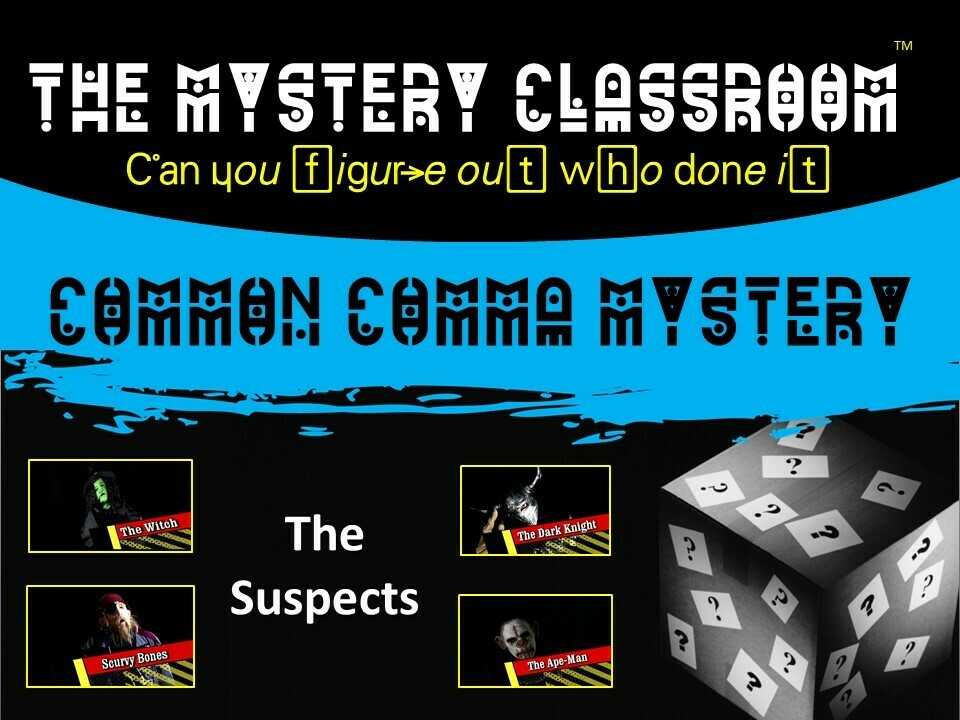 Common Comma Mystery (1 Teacher License)