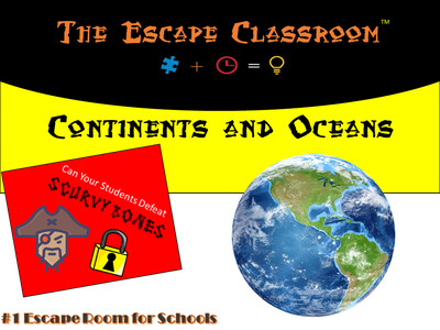 Continents and Oceans Escape  (1 Teacher License)