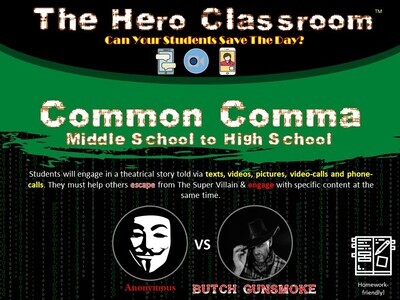 Common Comma MS-HS Hero Classroom (1 Teacher License)