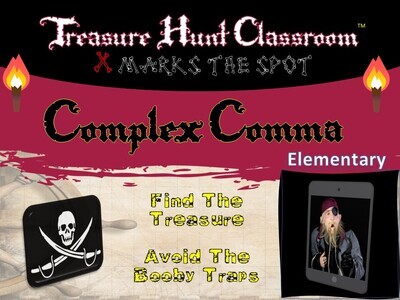 Complex Comma Treasure Hunt (1 Teacher License)